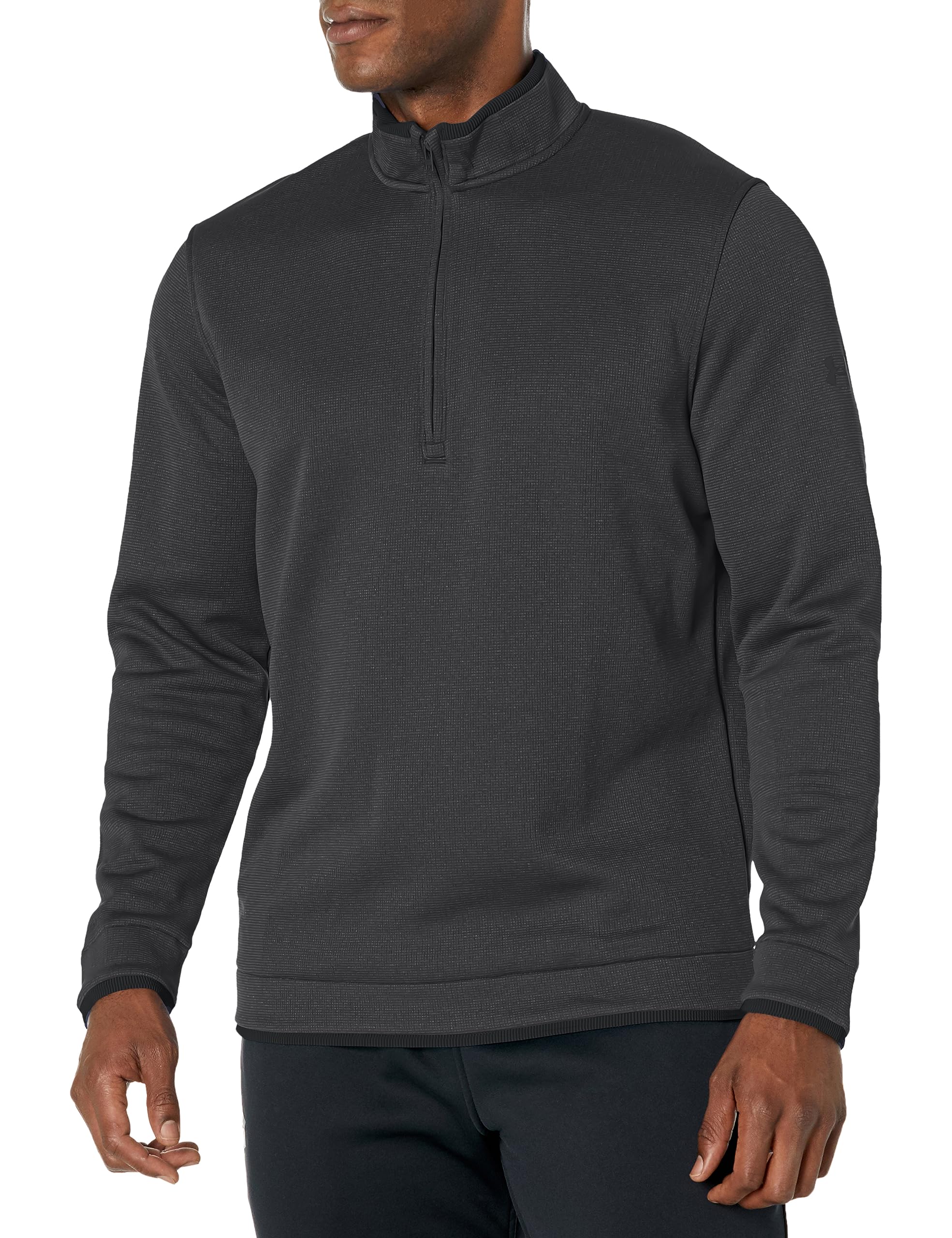 Under Armour Men's (001) Black / White / Black Storm Sweaterfleece Quarter Zip