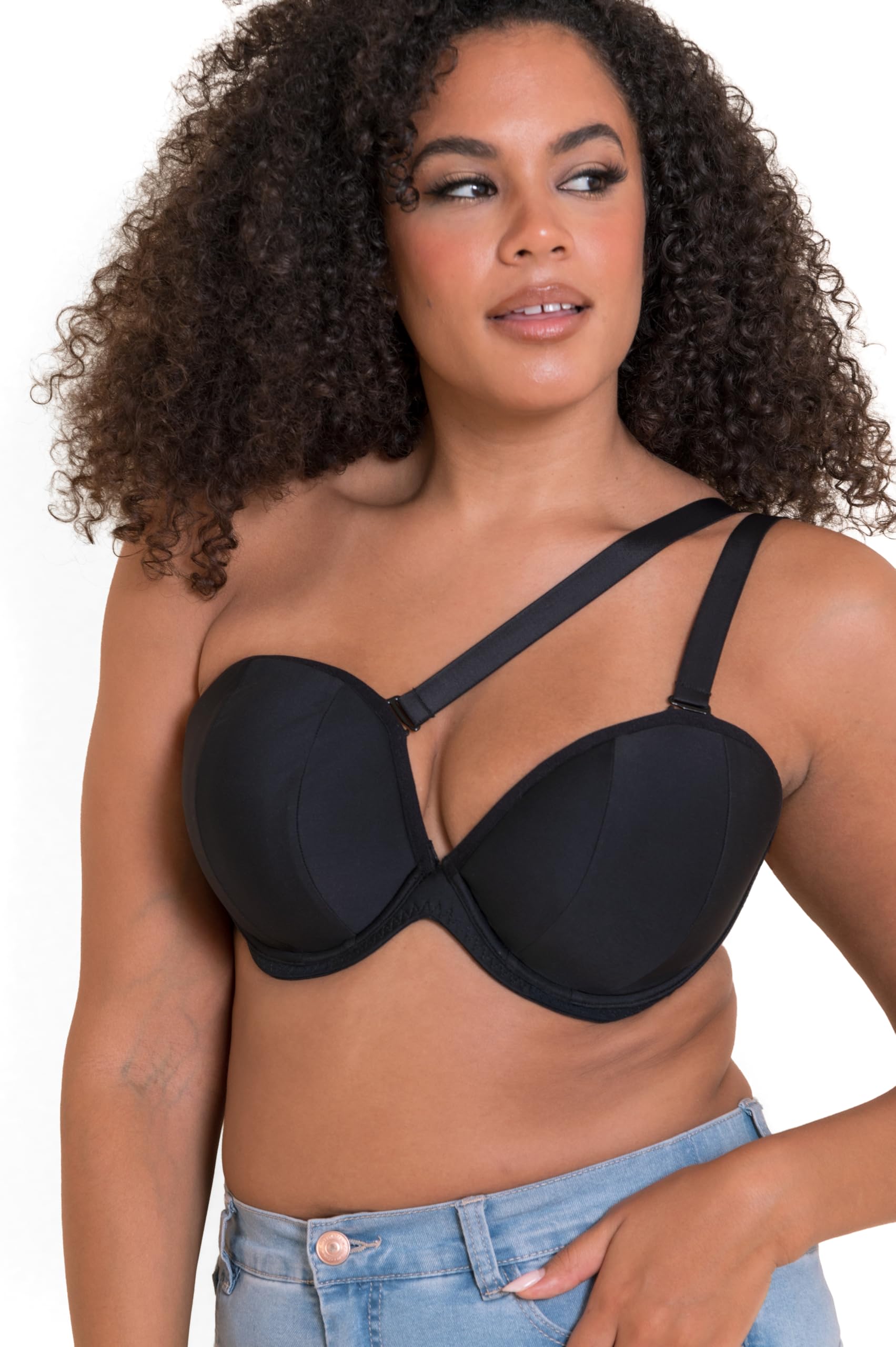 Curvy Kate Superhero Multiway Padded Plunge Bra Black 34FF