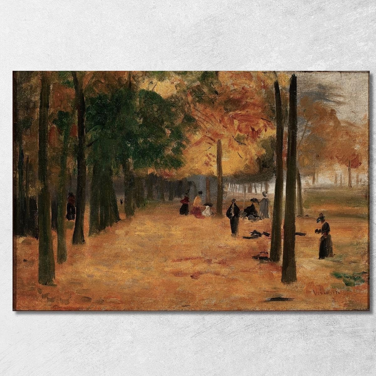 Tableau imprimé haut de gamme Coin de l'automne du Luxembourg Visconti