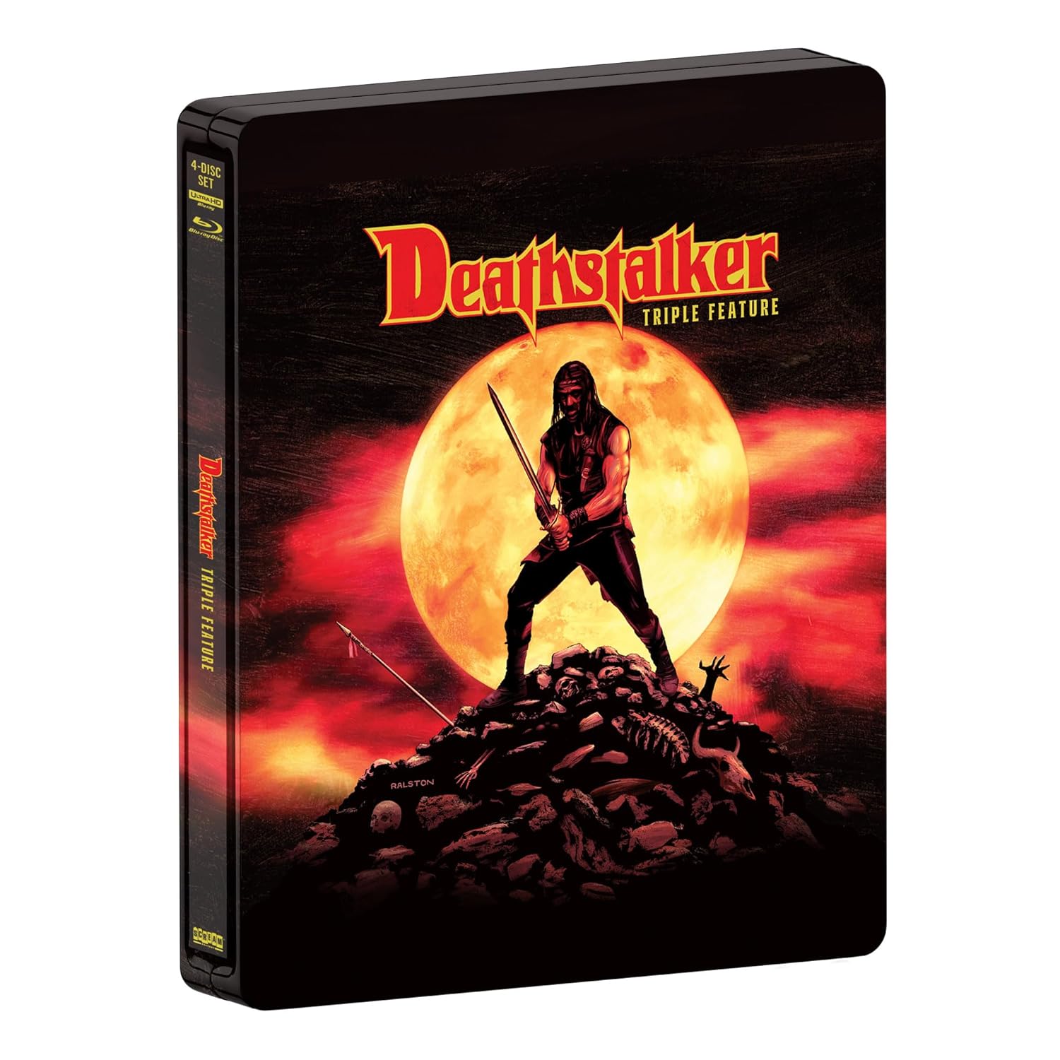 Deathstalker Triple Feature (4K UHD/Blu-ray Steelbook) - Scream Factory 4K UHD + Blu-ray
