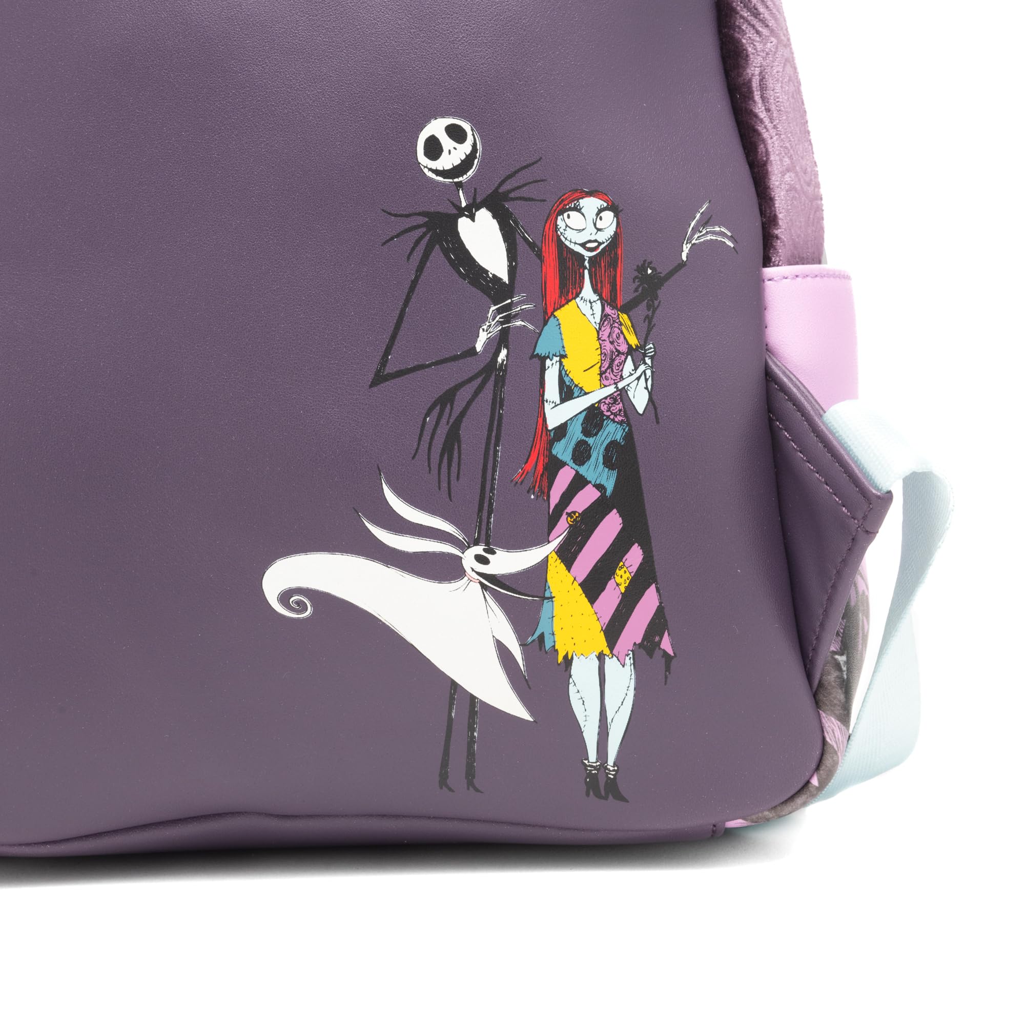 Loungefly Disney Nightmare Before Christmas Glow in the Dark Jack, plecak damski Sally and Zero, wielokolorowy, jeden rozmiar, Wdbk3801, wielobarwny, rozmiar uniwersalny