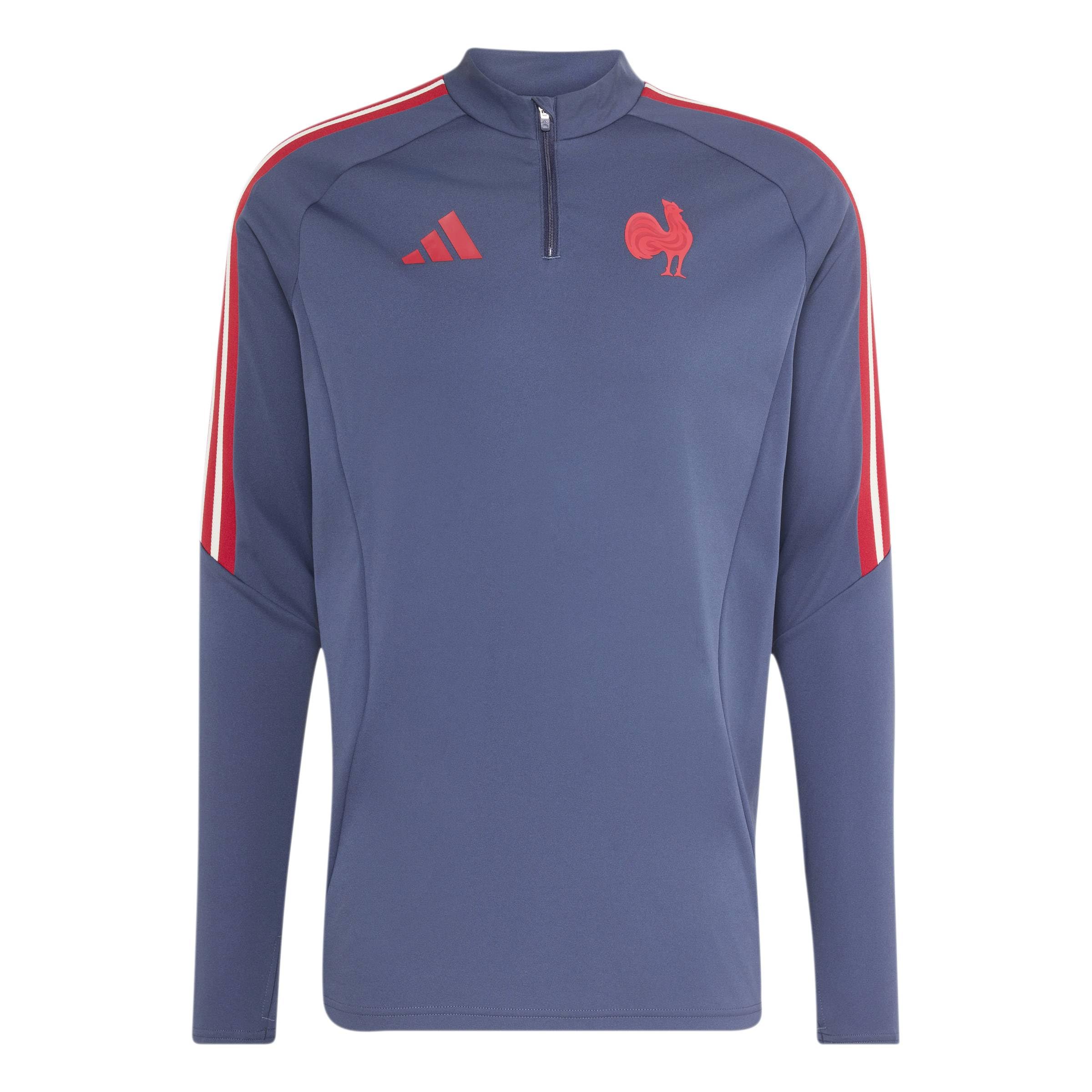 adidas Men's France Rugby Training Top Sweatshirt, shadow navy, L