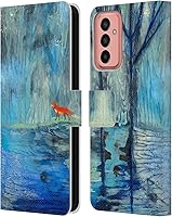 Vista 14 de Head Case Designs Officially Licensed Wyanne Half Light Nature 2 Leather Wallet Case Compatible with Samsung Galaxy M13 (2022)