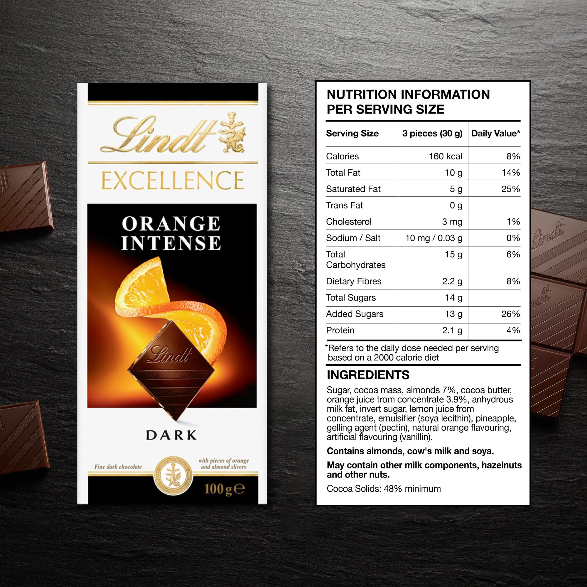 Amazon | LINDT-BAR-EXCELL-3.5OZ | Lindt(リンツ) | 板チョコ・チョコ