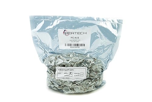 Miniatura 5 de Bertech - FC-N-S - Cunas antiestáticas de nitrilo ESD, sin polvo, 4 mil de grosor, pequeñas, blancas (paquete de 720)