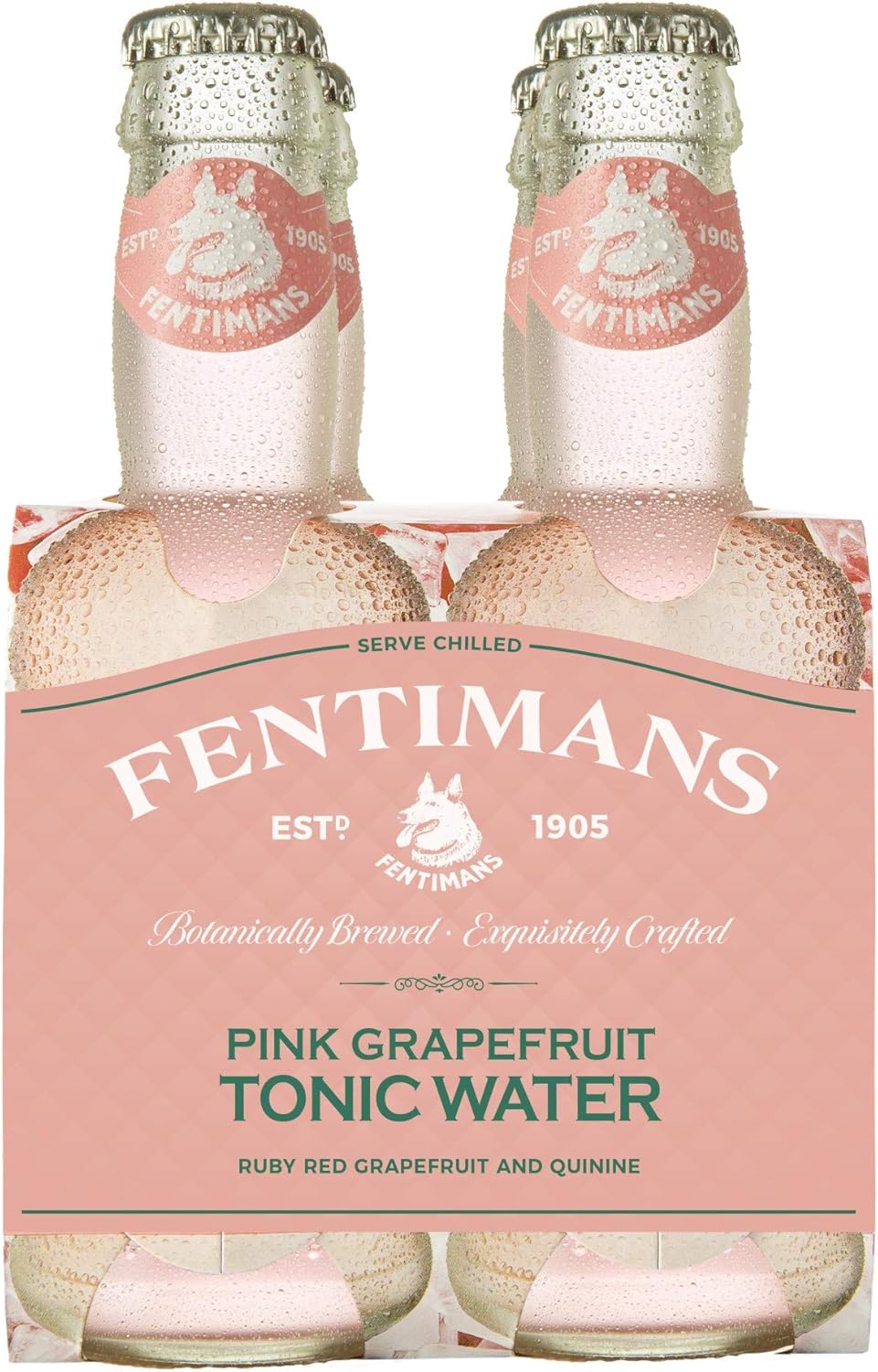 Fentimans Pink Grapefruit Tonic Water, Botanically Brewed, All Natural