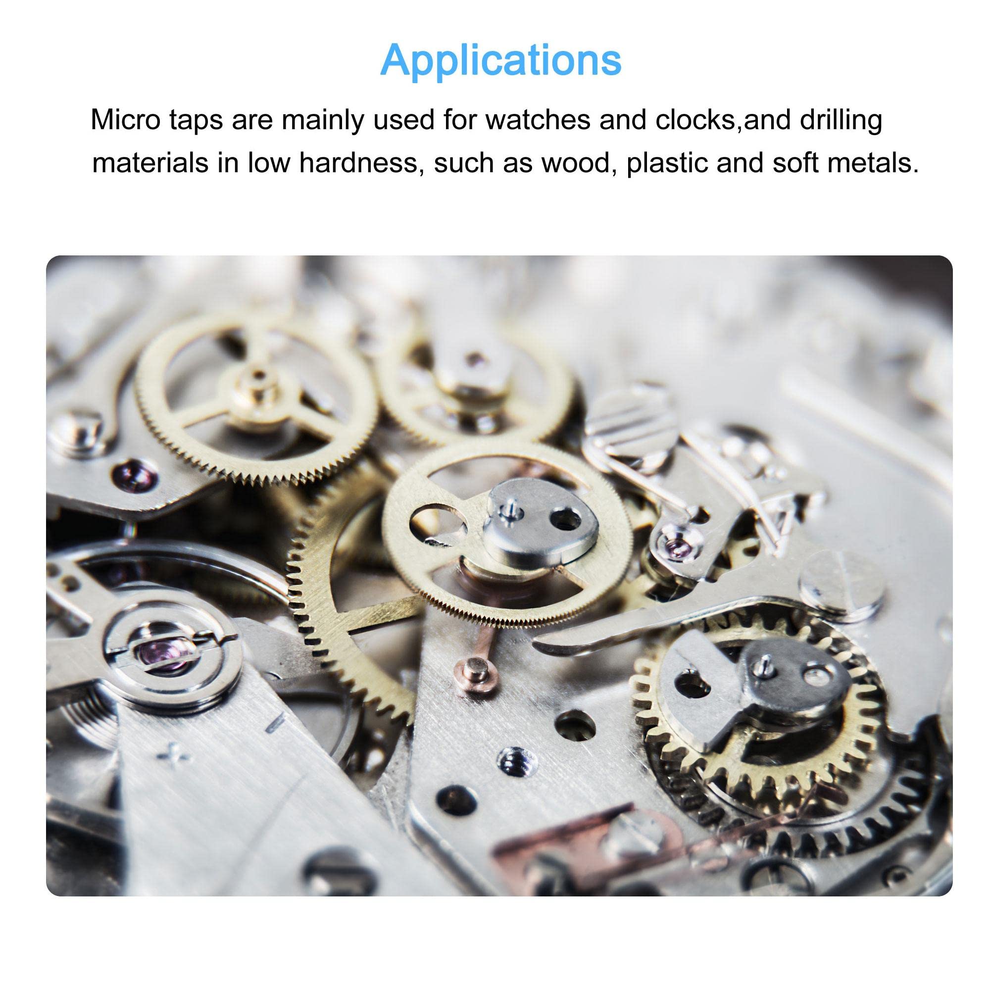 ジョーウェルコバルト6700 uxcell Thread Tap Metric M1.6 x 0.35, Titanium Coated Cobalt