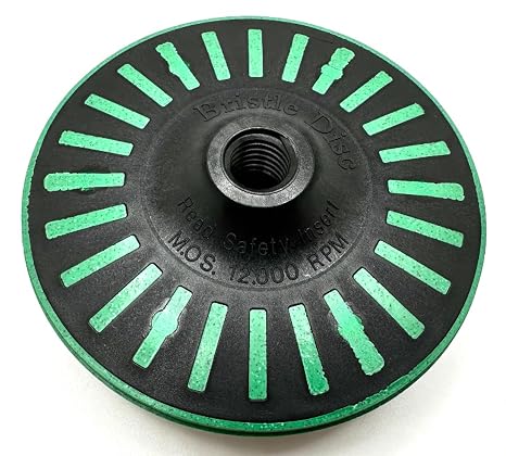 Bristle Disc 4-1/2 x 5/8-11, 50 Grit, Green, 1 Pack