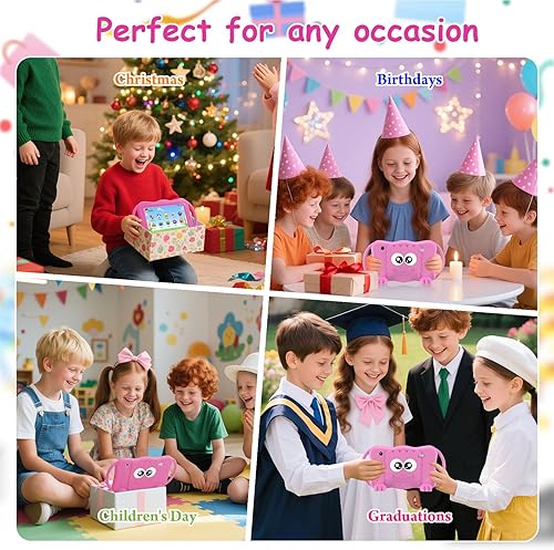 Miniatura 7 de Tablet para niños Trayoo de 7 pulgadas para niños de 3 a 12 años, tableta para niños pequeños de 32 GB con cámara dual, control parental, estuche