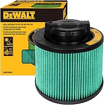 DEWALT HEPA Shop Vac Filter Replacement DXVC4003 | Washable and Reusable Cartridge Vacuum Filter for DXV04T, DXV05P, DXV05P-QT, DXV05S, DXV06G, DXV06PL,DXV08S Wet Dry Vacuums
