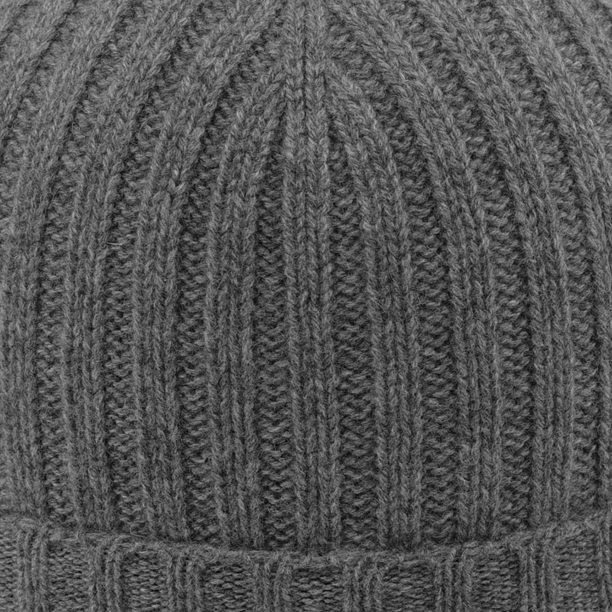 MELEGARI Czapka Słuchawki Beanie Verona | 100% Kaszmir | Made in Italy | Unisex, grigio medio