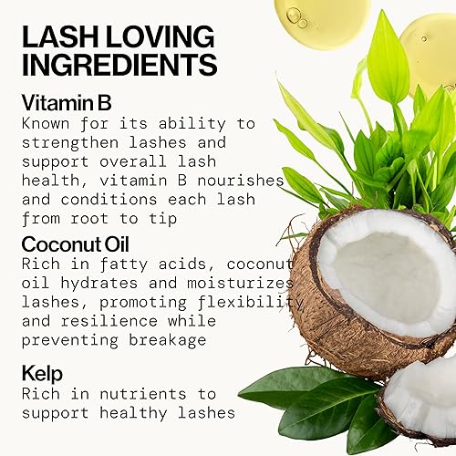 Vista 37 de Pacifica Suero de pestañas de colágeno vegano y base de rímel transparente, fórmula acondicionadora de vitaminas B y E para pestañas más largas