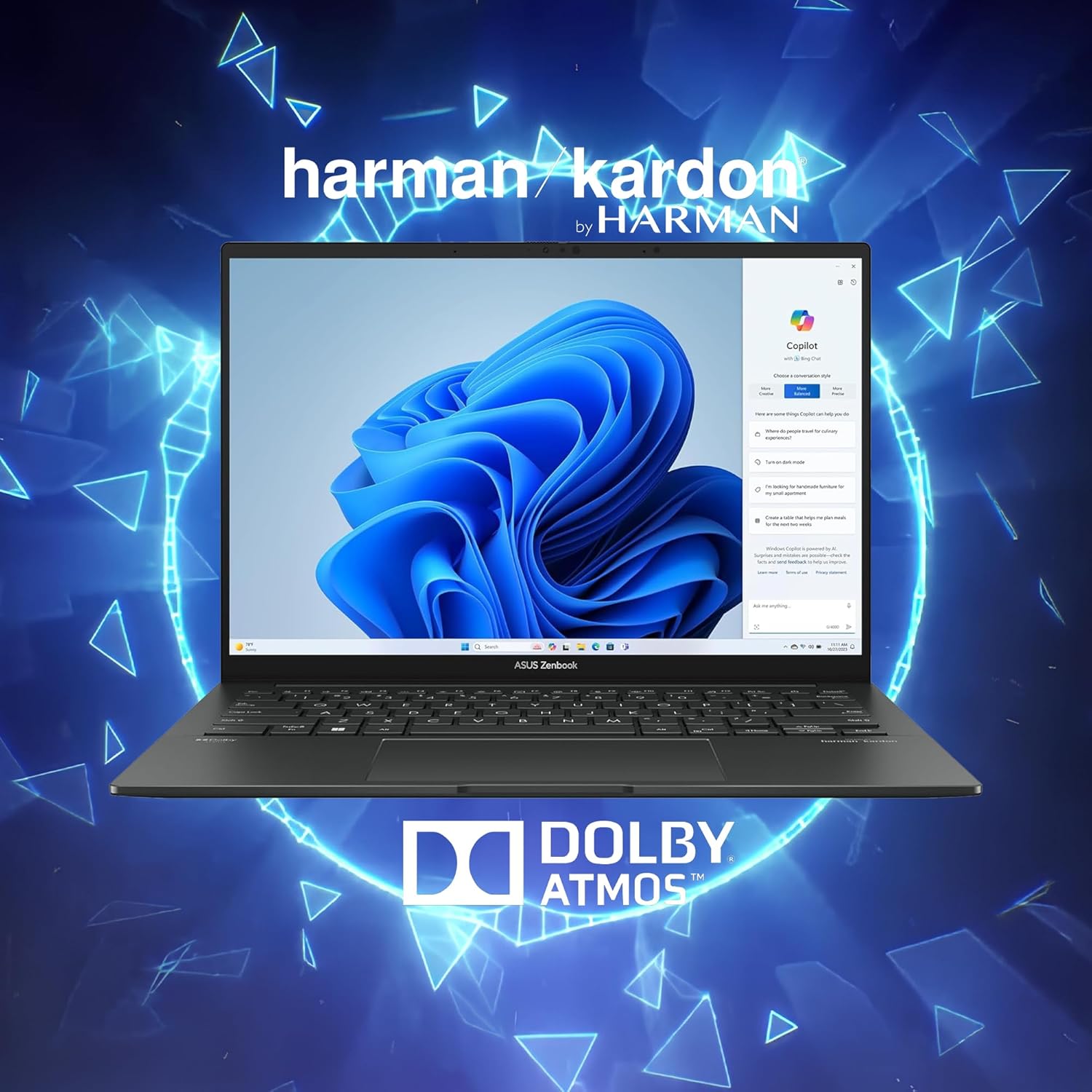 ASUS Zenbook 14 OLED Laptop | 14" WUXGA Lumina OLED Touch (100% DCI-P3, 500nits HDR) | Intel 16-core Ultra 7 255H (Up to 13 Tops) | 16GB DDR5 512GB SSD | Backlit Fingerprint Win11Pro w/DLCA Accessory