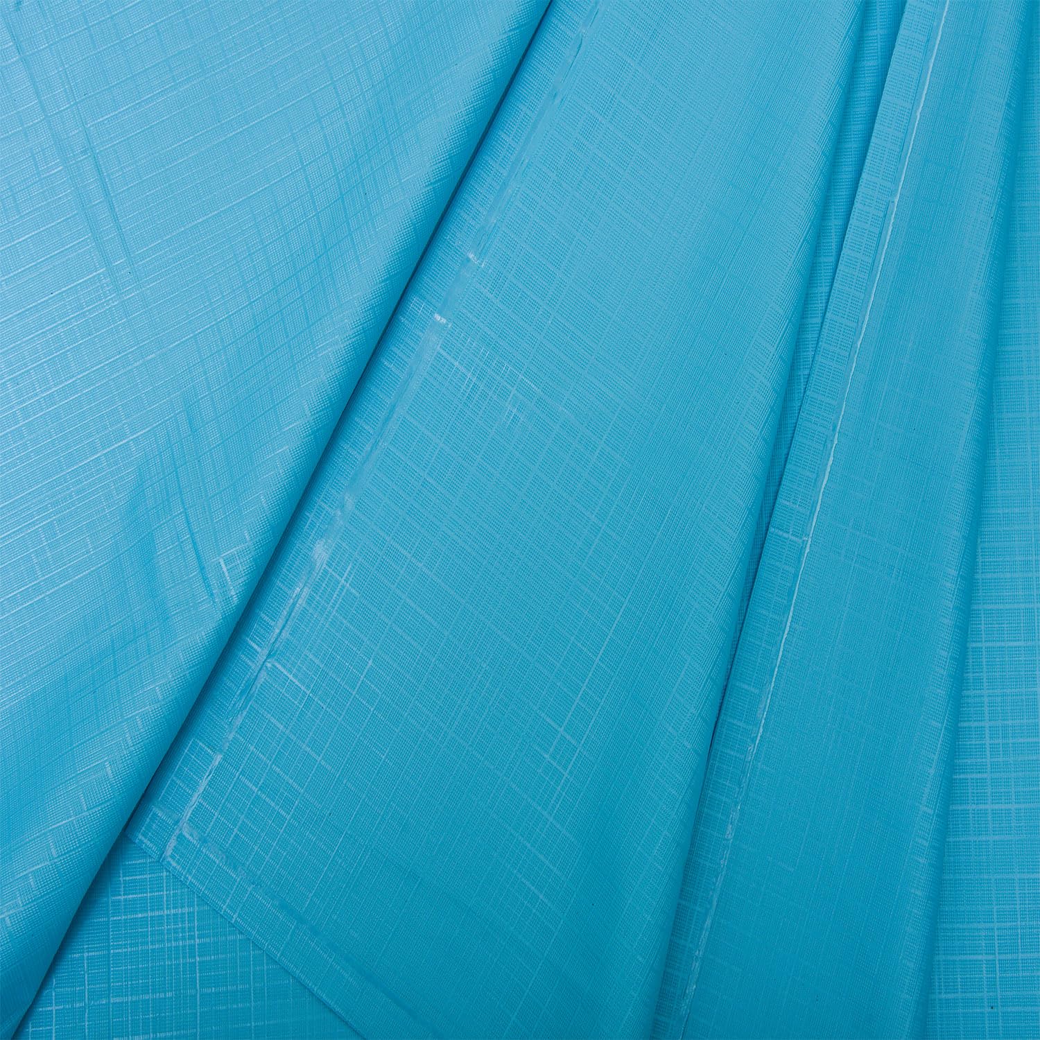 Kuber Industries Baby Bedsheet | PVC Self Check Mattress Protector Sheet | Waterproof Double Bedsheet for Babies and Adult | 80x80 Inch | Sky Blue - Image 5 thumbnail