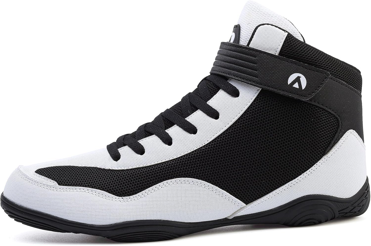 DimaiGlobal Men's Wrestling Shoe Fitness Sneaker Boxing Shoes Zero Drop Sole High Top Fighting Shoes Taekwondo Karate Martial Arts Training Shoes