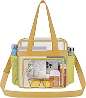 Vista 71 de Bolsa de mano transparente Oraben aprobada por el estadio 12 x 6 x 12 Bolsa de estadio para trabajo, deportes, juegos, gimnasio