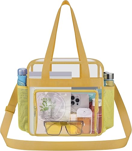 Miniatura 73 de Bolsa de mano transparente Oraben aprobada por el estadio 12 x 6 x 12 Bolsa de estadio para trabajo, deportes, juegos, gimnasio