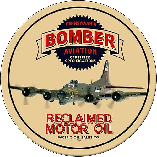 Miniatura 256 de Brotherhood Letrero de gas vintage de reproducción de letreros de metal vintage, letrero redondo de metal para garaje y hogar, 8 pulgadas de Nourse