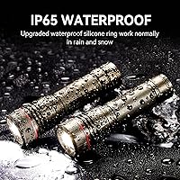 Vista 5 de WdtPro Linternas recargables de alto lúmenes, 1 paquete de 10H de larga duración, súper brillantes, para EDC, linternas LED mini tácticas