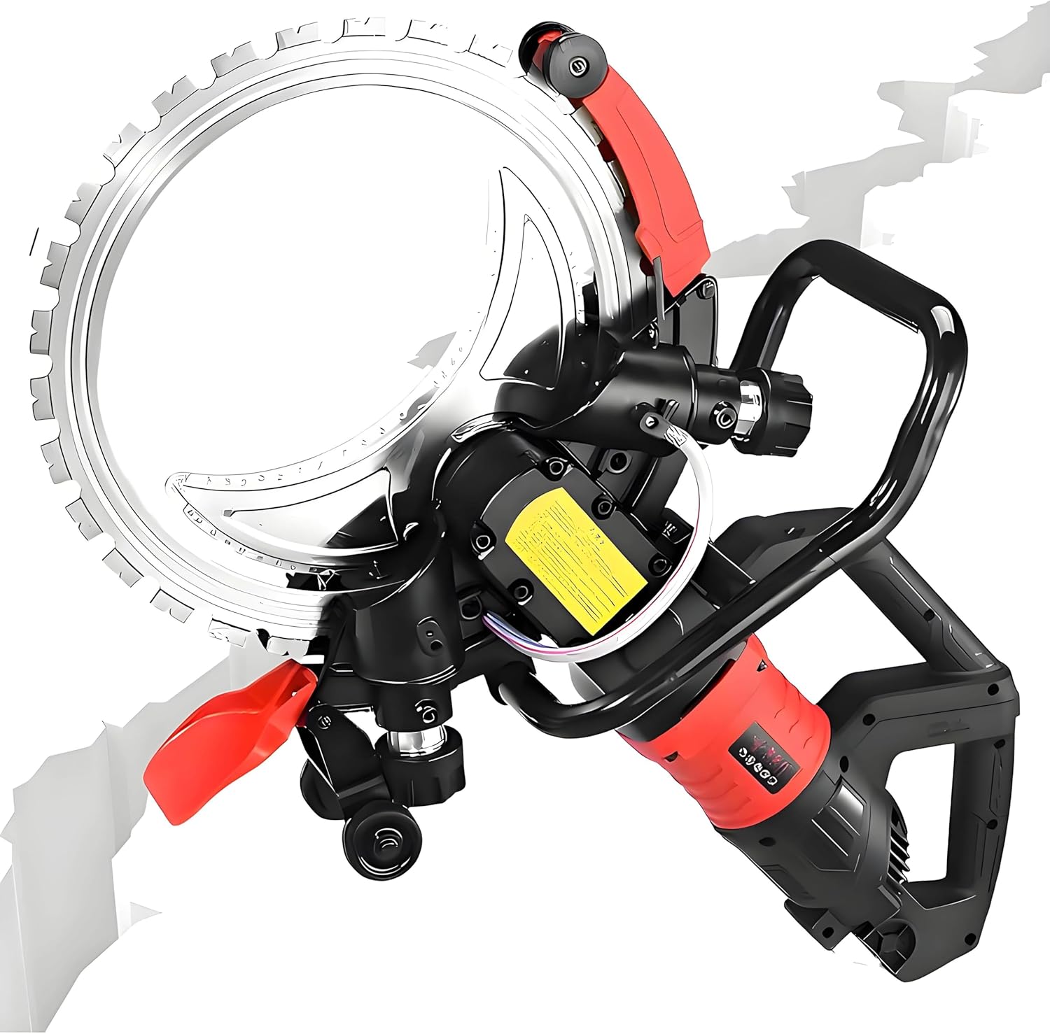 Ring Concrete Cutter Saw, Concrete Saw 16in+Smart Water Pump Water with Blade,3000RPM,Cut 2m in 3 Min,Fed Dust for Concrete, Bricks, Rebar 1Blade