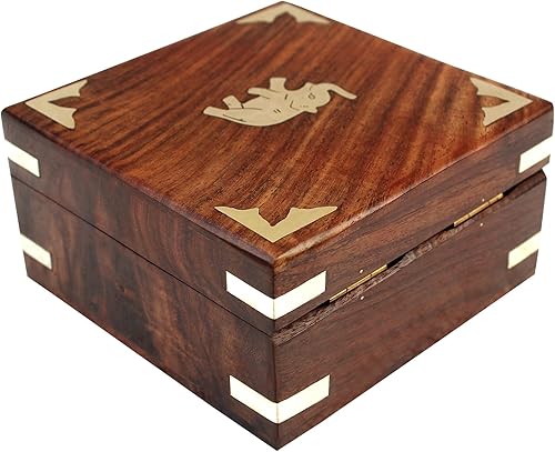 Miniatura 4 de Joyero de madera hecho a mano para mujer, organizador de joyas, artículos de regalo tallados a mano