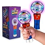 IPIDIPI TOYS Spinning Light Up Magic Wand for Kids, 2 Pack, LED Sensory Globe Wand - Christmas Stocking Stuffers Light Up Toys, Small Gift, Goodie Bag - Birthday Party Favors for Boys and Girls