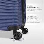 Atlantic Tribute II Hardside Spinner International Carry-On Luggage 20-Inch, Blue