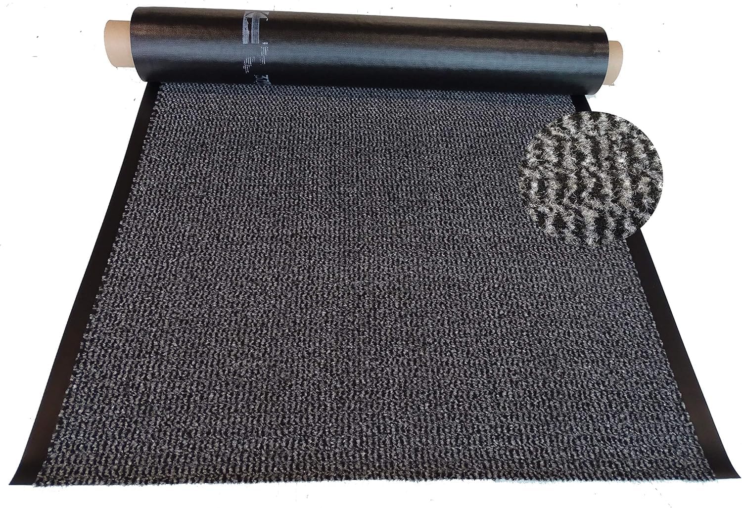Schmutzfangläufer Meterware 200 cm breit meliert, grau, 200 x 320 cm