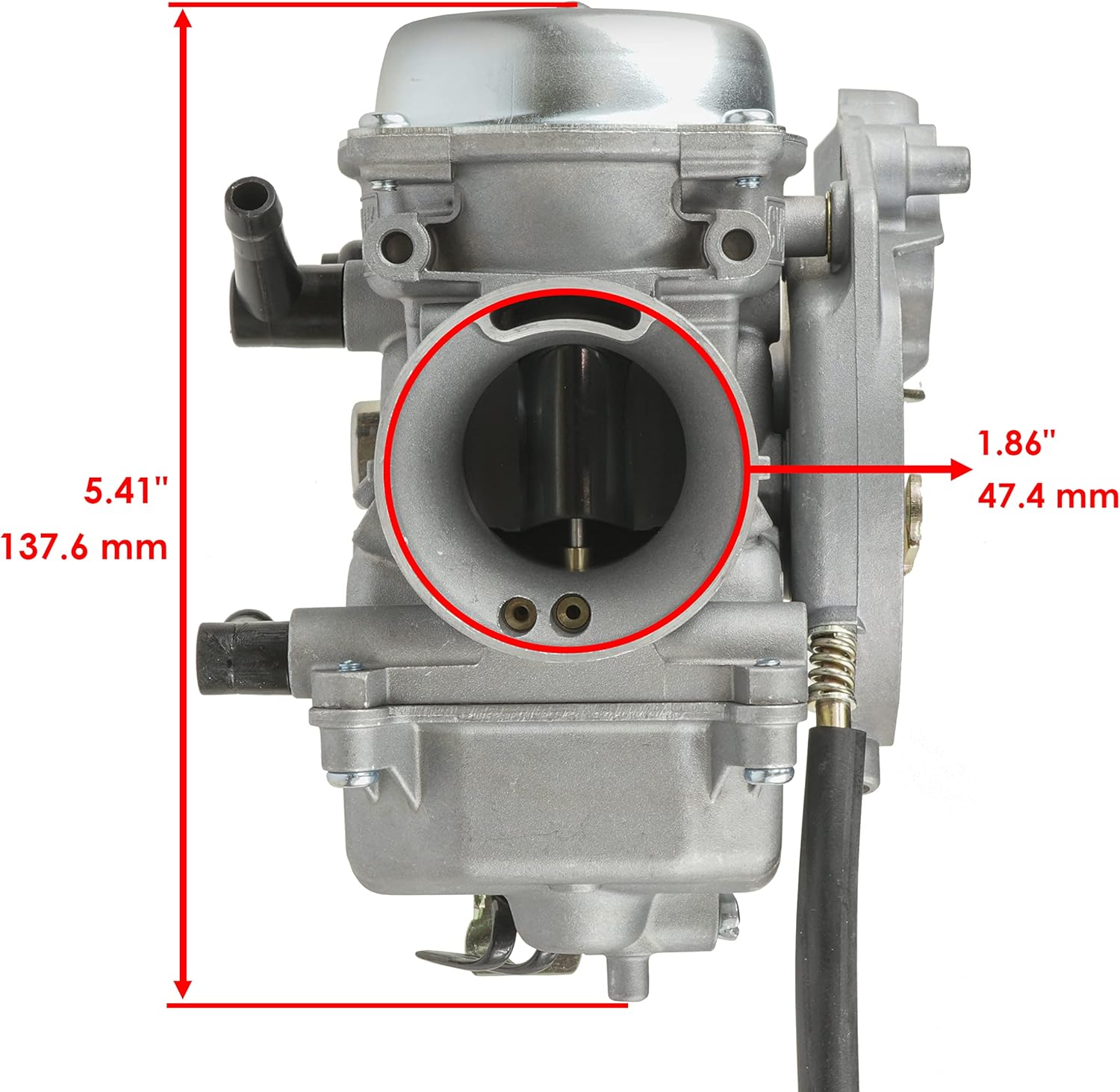 Caltric Carburetor Compatible with Kawasaki Prairie 300 Kvf300B Kvf300A 2X4 4X4 1999 2000 2001 2002
