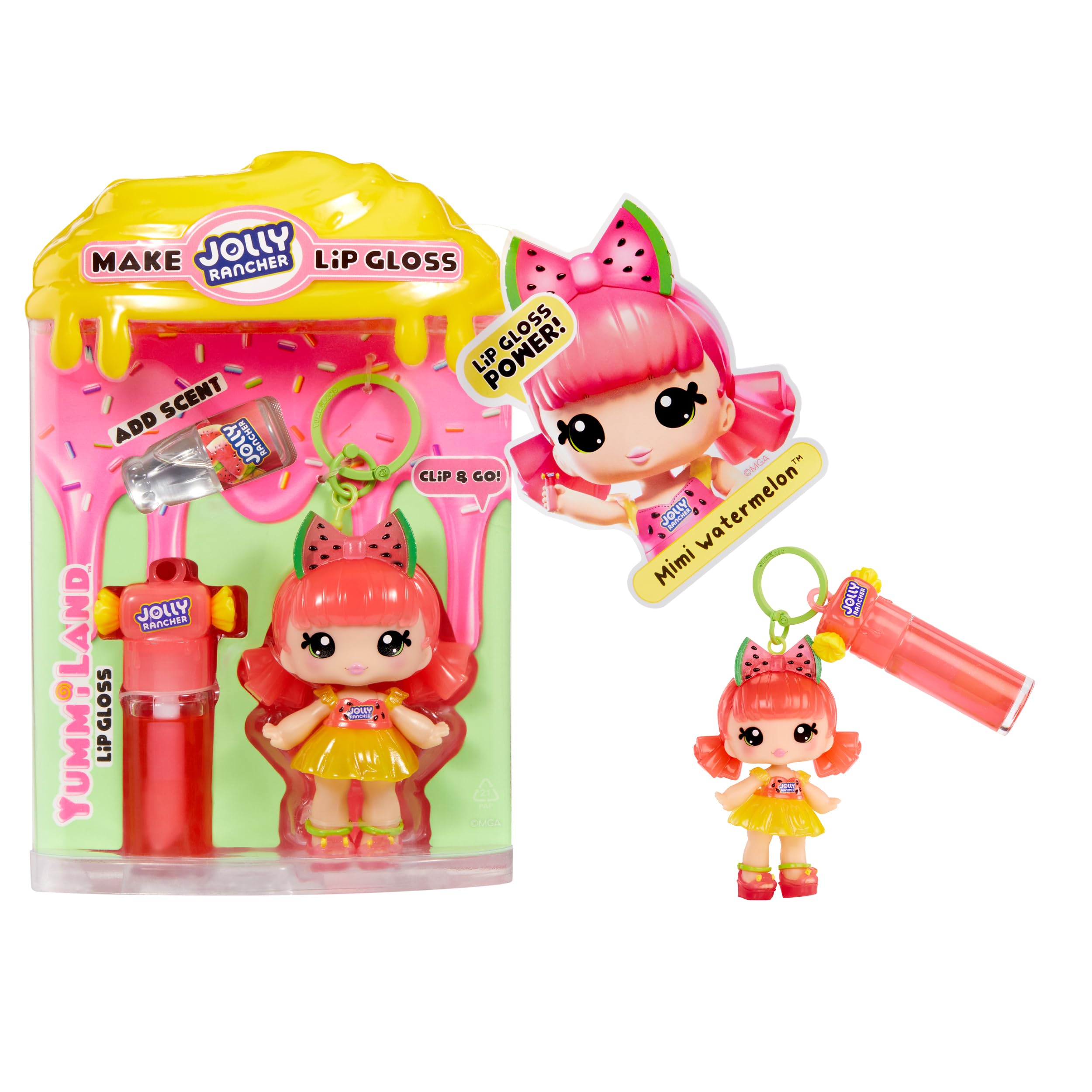 Yummiland x Licensed Sweets Lip Gloss Doll: JOLLY RANCHER Includes