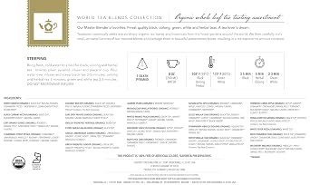 Teabloom - World's Finest Pyramid Tea Collection, 24 Varieties of USDA Certified Organic & Kosher Teas - Black Tea, Green Tea, White Tea, Oolong Tea, and Herbal/Fruit Tea Blends