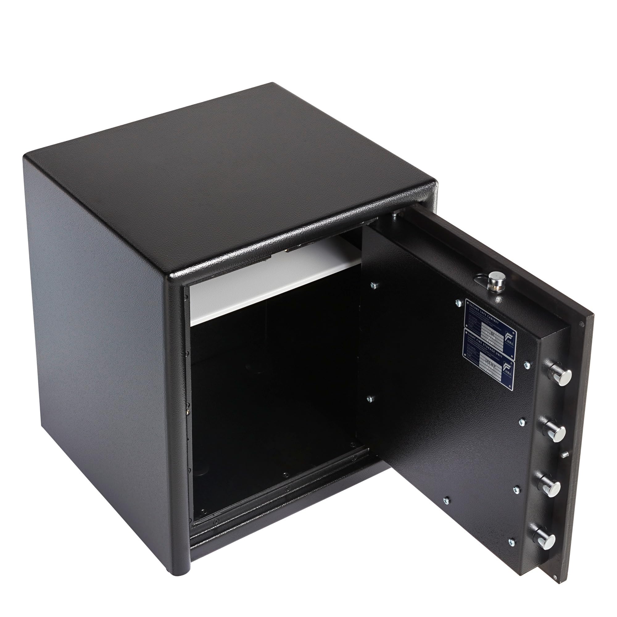 Burg-Wächter Möbeltresor mit elektronischem Zahlenschloss, Combi-Line, Sicherheitsstufe S2, Feuerschutz LFS 30 P, VdS-geprüft, 15 l, 44 kg, CL 440 E, Schwarz