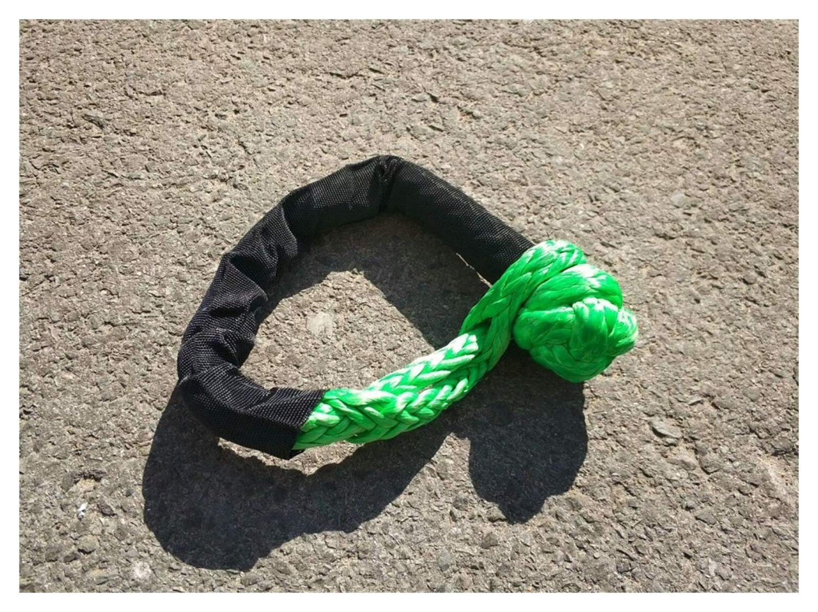 Winch Rope, 12mm*250mm Soft Shackle Winch Shackle for Offroad ATV(Giallo)