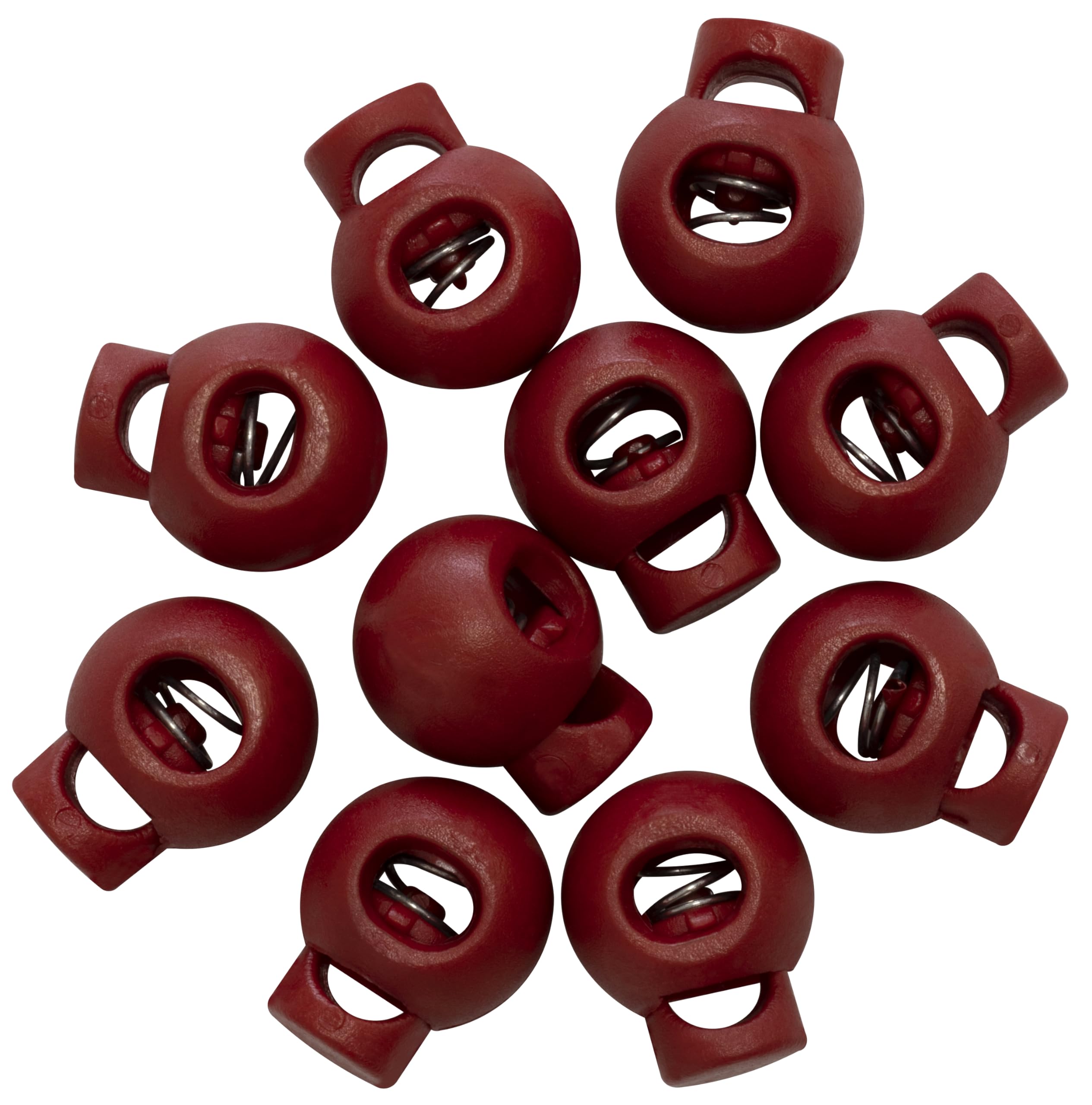 AERZETIX Lot De 10 Bloque-Cordons Ronds 16x22mm - Stop Cordon Pour Vêtements Et Sacs