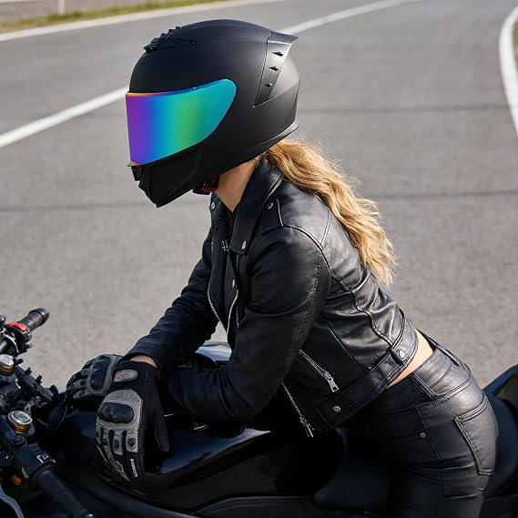 black racing motorcycle helmet picture irl L / Carbon M G this full IMX Racing FMX-01 Motorcycle Helmet