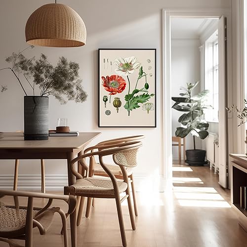 Miniatura 216 de Poster Master Póster vintage de orquídea, estampado de flores retro, arte de pared de plantas exóticas, arte botánico, regalo para hombres y