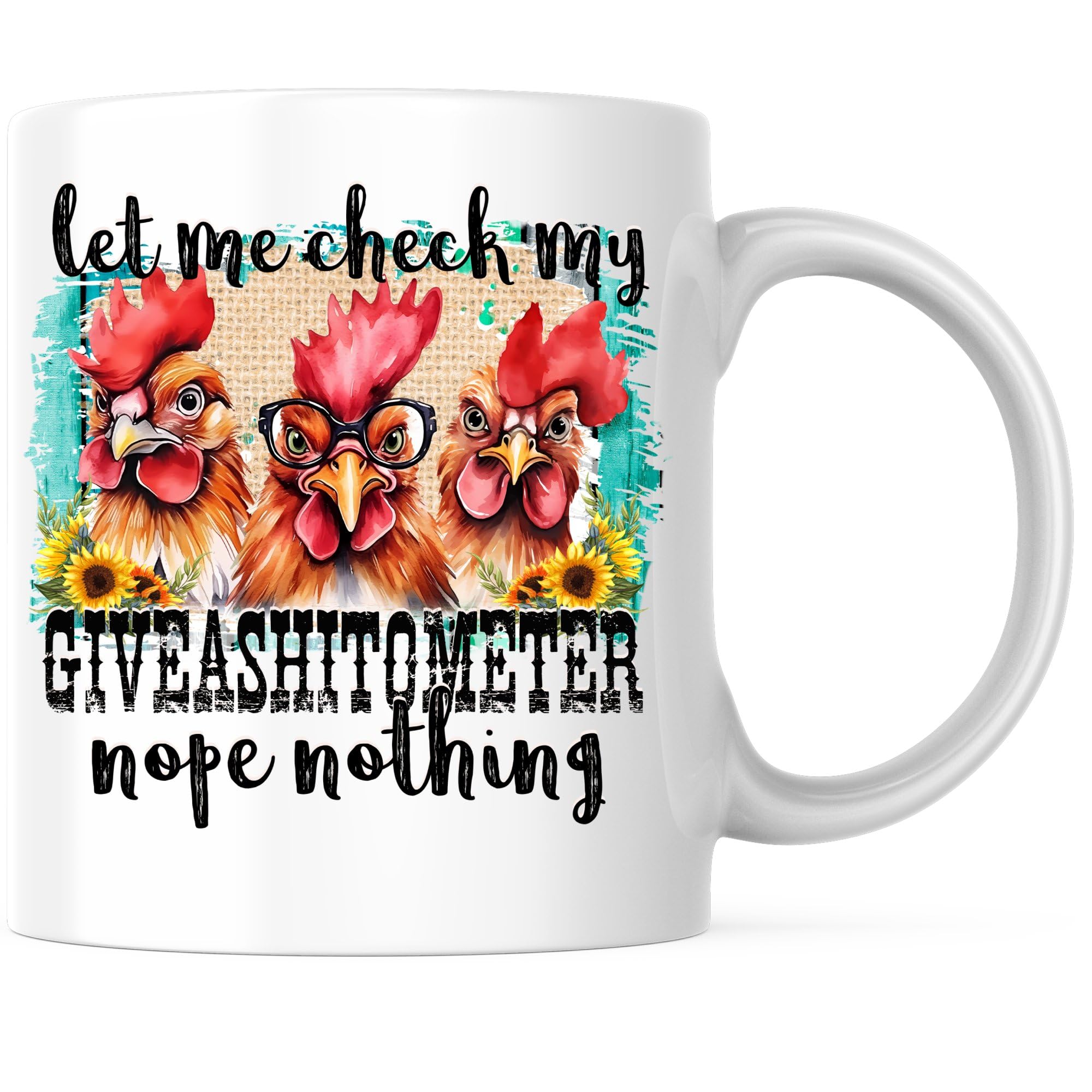 Bliss Monkey Co.Let Me Check my Giveashitometer - 11 Ounce Coffee Mug - White Interior and Handle - Premium Quality Ceramic - BMCM00261