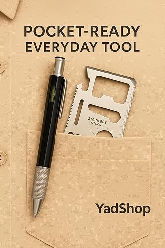 Miniatura 4 de Juego de regalo de bolígrafo táctico 12 en 1 y tarjetas multiherramientas de acero inoxidable  Cartera delgada de supervivencia y herramientas EDC