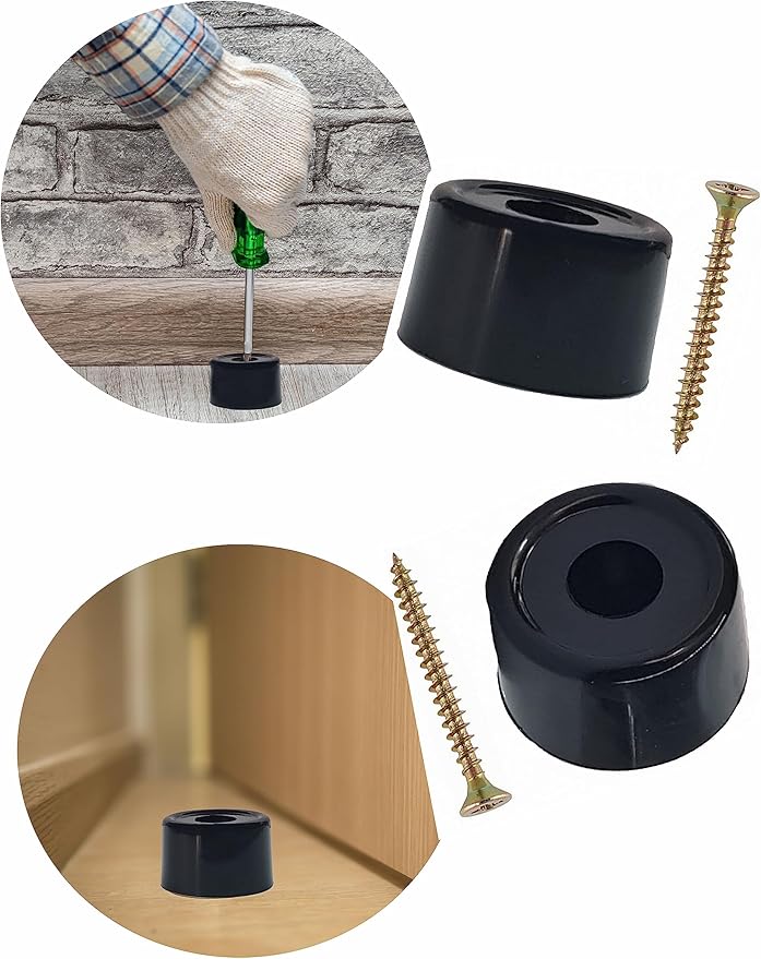 2 Door Stops Rubber Door Stoppers Easy to Install Door Handle Stopper