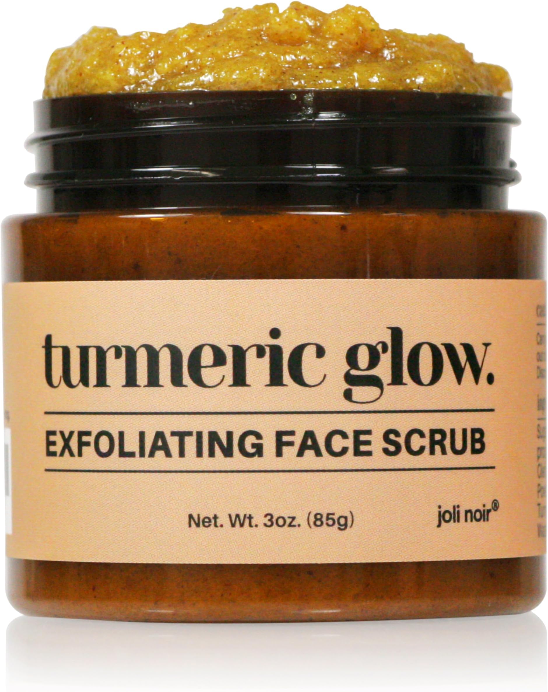 Turmeric Honey Sugar Scrub with Pumice for Face, Dark Spots, Acne, Deep Pore Exfoliating Facial Cleanser for Radiant, Even-Tone Skin