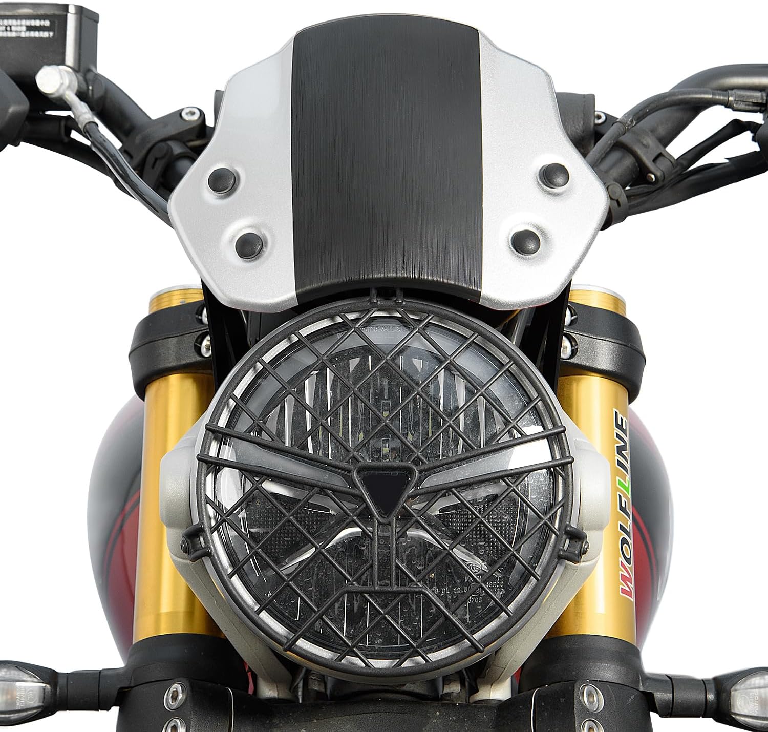 Motorcycle Front Windscreen Windshield for Triumph SCRAMBLER 400 X 2024 2025 SCRAMBLER400X Wind Shield Screen Flyscreen Deflector Protector Fairing (Silver)