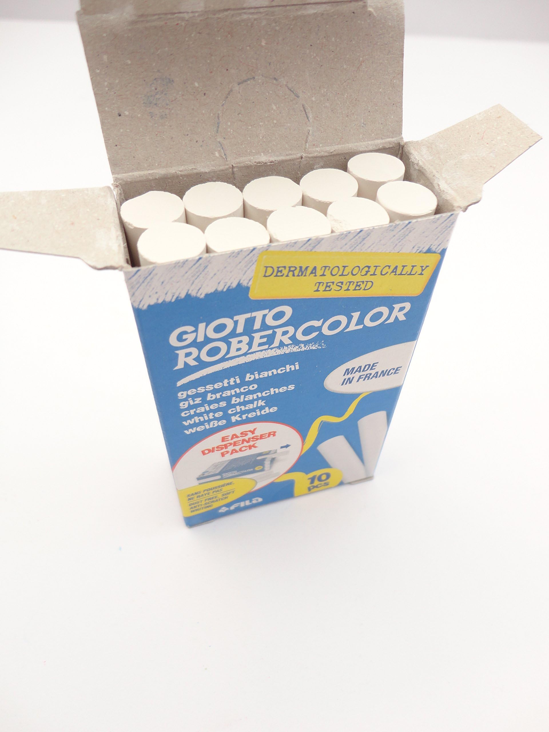 10 Asst Colour Or White Chalk Anti Dust - Blackboard Drawing School Teacher - Chalk Colour: White