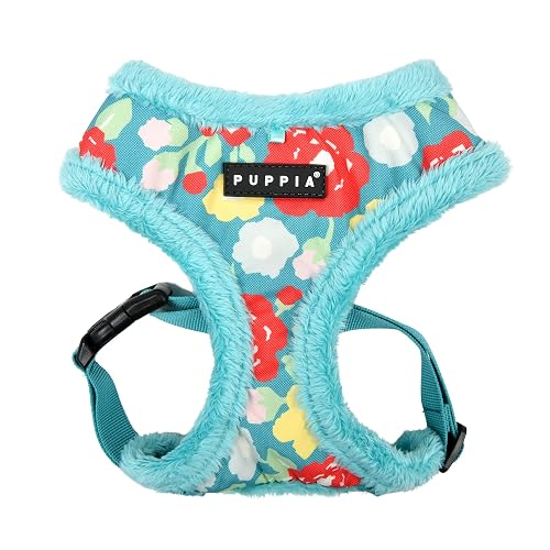 Puppia Alyssa Arnés para perro, sobre la cabeza, cálido, invierno, estampado de flores