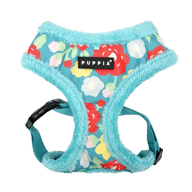 Puppia Alyssa Arnés para perro, sobre la cabeza, cálido, invierno, estampado de flores