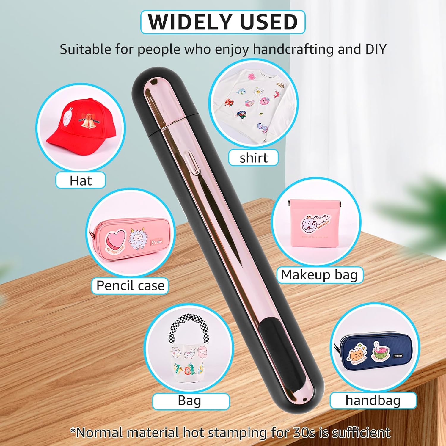 Mini Heat Press Machine - Portable Thermal Printer For DIY Clothes, Hats & Food Bag Sealing