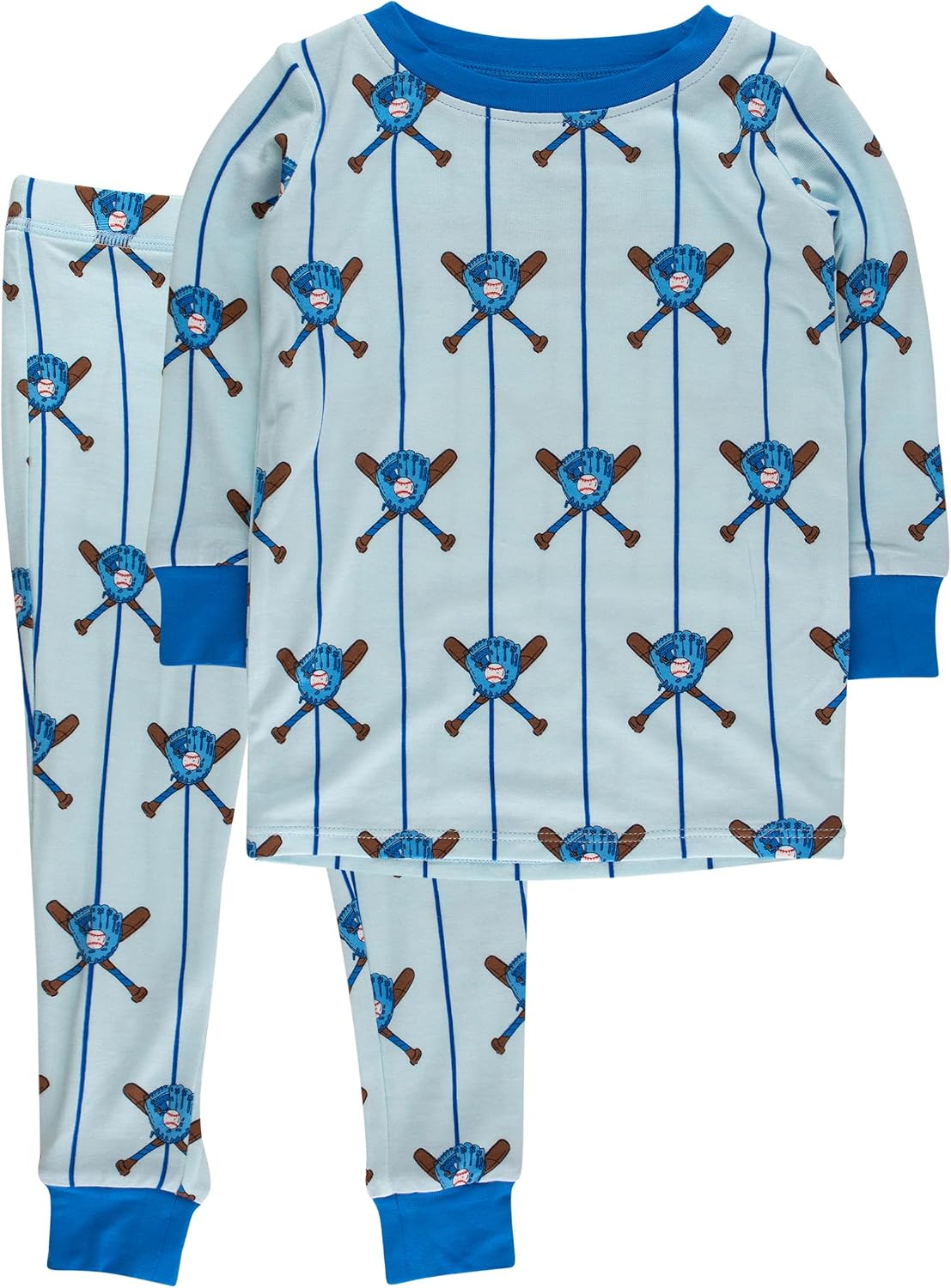 Unisex Child Viscose from Bamboo Long Sleeve Pajama Set