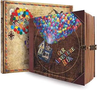 Xiongxiong Our Adventure Book Scrapbook: 146 Pages Retro Photo Album for Couples, Travel Journal & Anniversary Memory Book 8.9x7.7 Inch