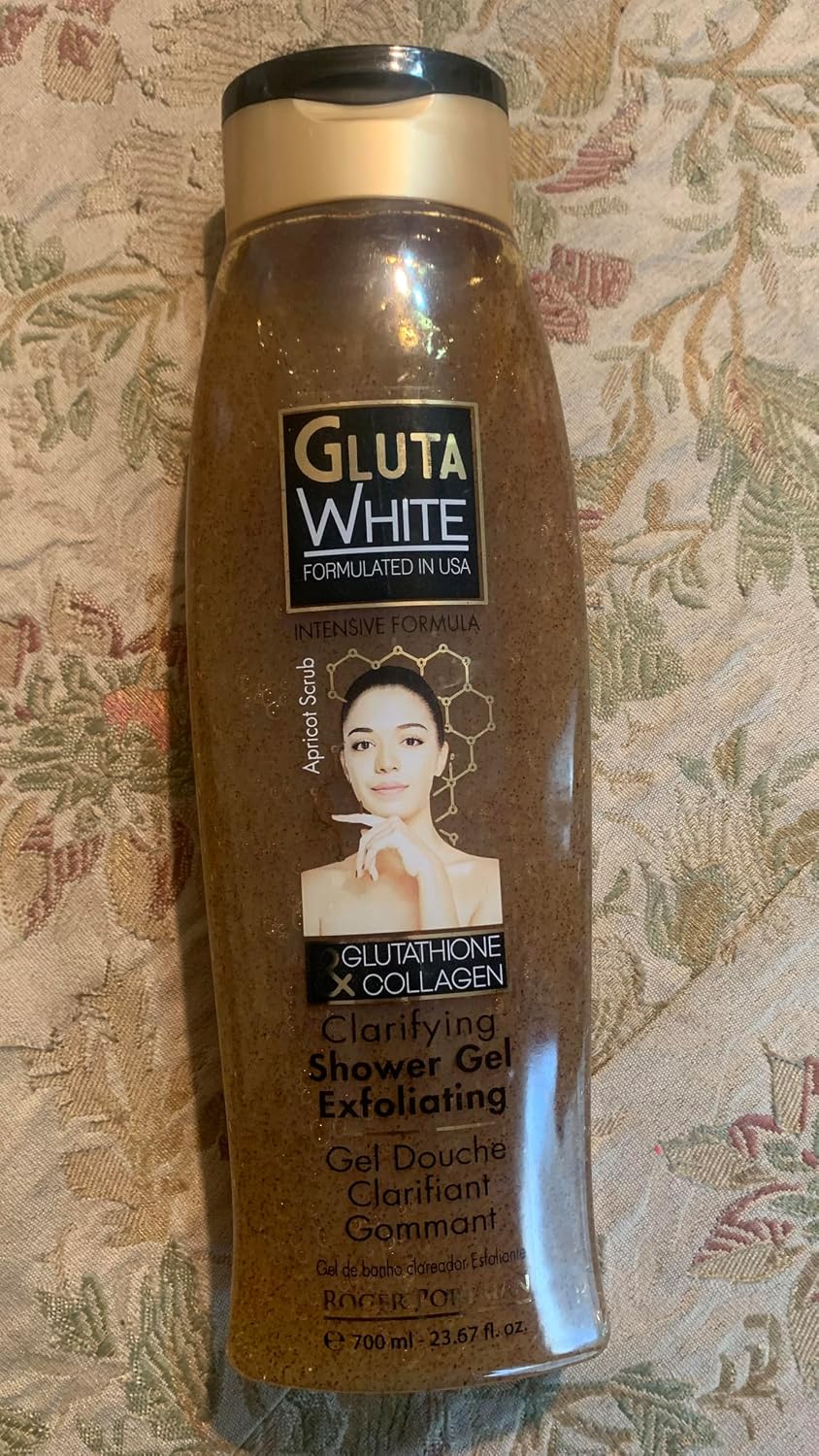 Gluta White Glutathione & Collagen Clarifying Shower Gel Exfoliating 23.67 oz one pack