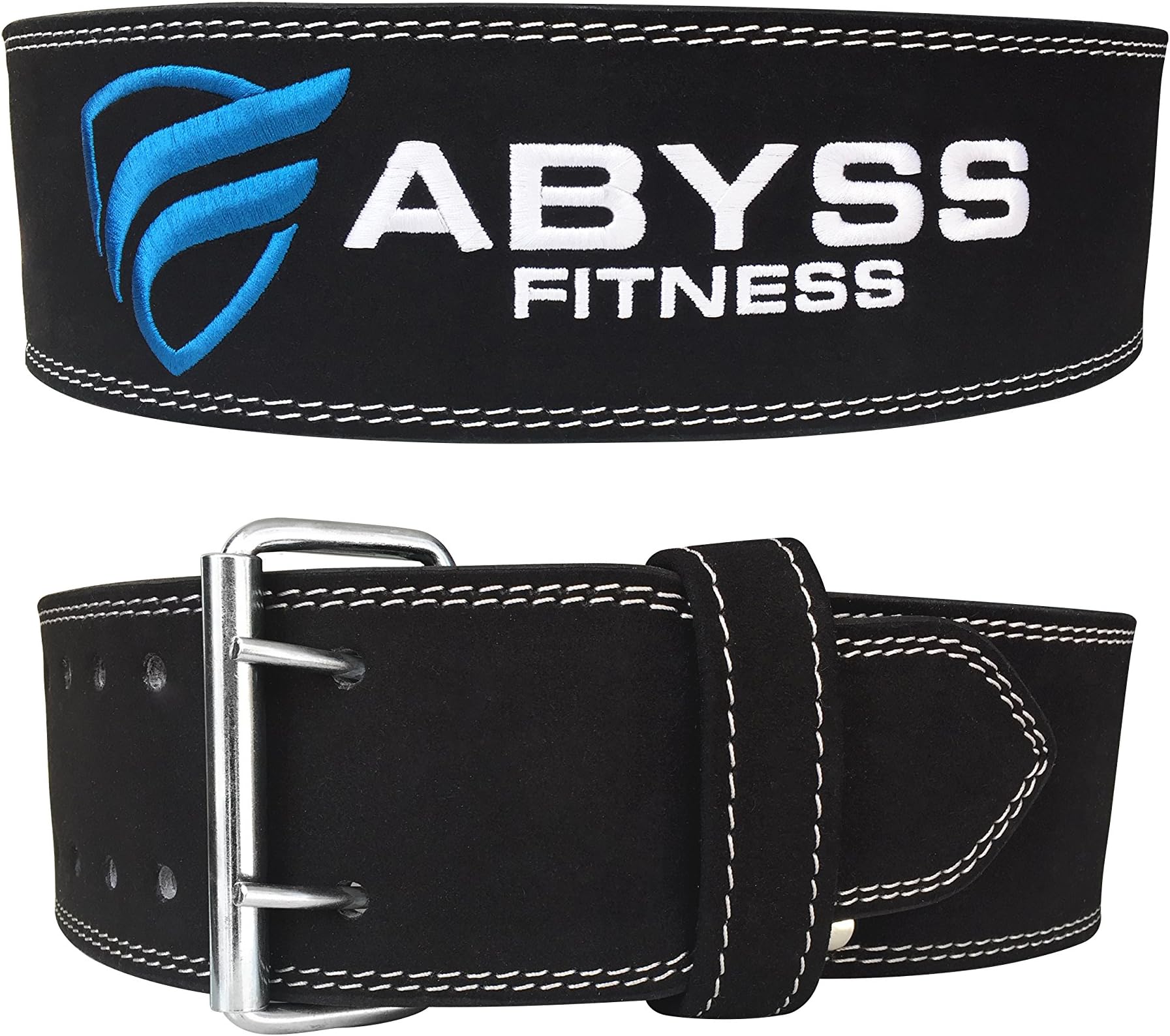 ABYSS FITNESS Genuine Leather Pro Weightlifting Belt for Men and Women | Durable Comfortable & Adjustable with Buckle | Stabilizing Lower Back Support for Weightlifting |10 mm Powerlifting Belt