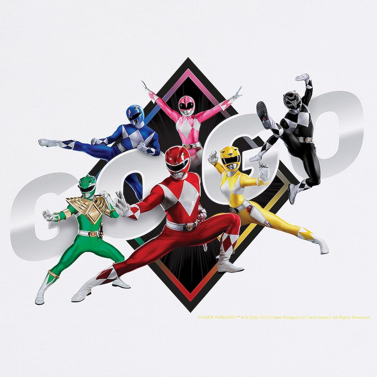 CafePress Mighty Morphin Power Rangers Go Go Non-Slip Rubber Gaming Mousepad
